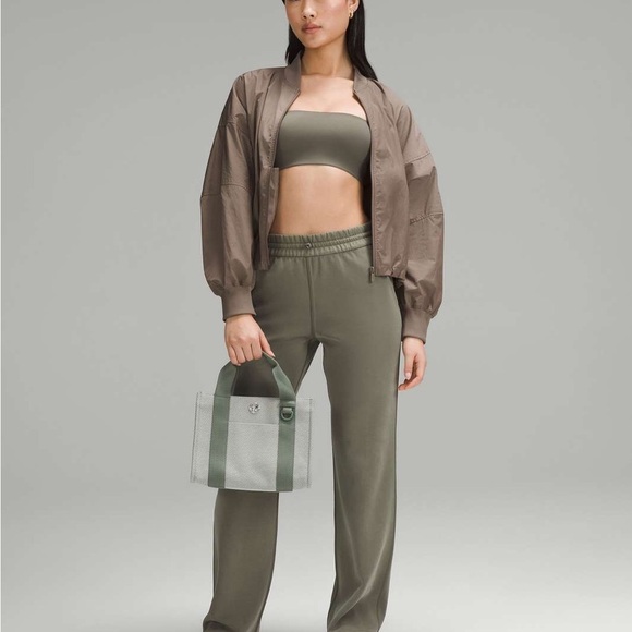 Two Tone Canvas Tote Bag Mini 4.5L - Grey Eucalyptus Light Ivory - Picture 1 of 3